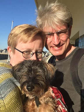 Uwe und Petra mit ihrer Amy